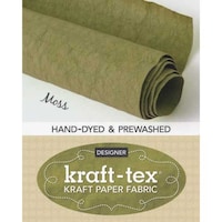 kraft-tex Kraft Paper Fabric, Moss, 18.5"X28.5"