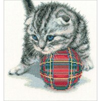 Picture of RTO Counted Cross Stitch Kit, 7.87"X7.87", Playful Kit, 14 Count