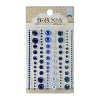 BoBunny Double Dot Blue Hues Jewels Gems Stickers