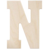 Picture of Baltic Birch University Font Letters & Numbers, Letter N, 5 in