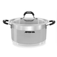 Picture of Arshia Stainless Steel Casserole with Glass Lid