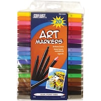 Pro Art Dual Point Art Markers, Pack of 20