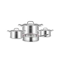 Picture of Arshia 8 Pcs Stainless Steel Cookware Set, Silver