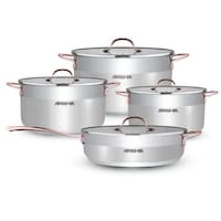 Picture of Arshia Stainless Steel with Copper Handles 8 Pcs Cookware Set, SS064-2156