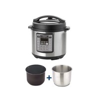 Picture of Arshia Double POT Pressure Cooker, EP118-2597, 1000W, 6L, Black