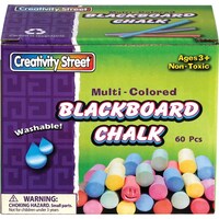 Creativity Street Pacon Blackboard Chalk, 1761, Assorted Colors, Pack of 60