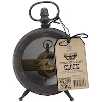 Picture of Prima Marketing Altered Metal Frame Clock, 3.5"X6.25"X9"
