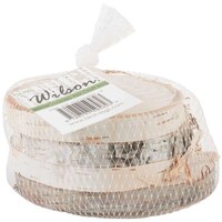 Picture of Wilsons Natural White Birch Coasters, Pack of 4, 3" To 5"