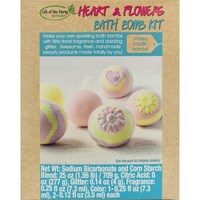 Picture of Life Of The Party Bath Bomb Kit, Heart & Flowers, Makes 6 Bath Bomb
