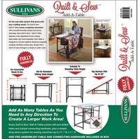 Picture of Sullivans Quilt & Sew Add-A-Table, White