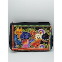 Picture of Laurel Burch Dog Tails Cosmetic Zipper Tote Bag