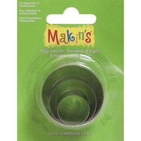 Makins Round Design Clay Cutters, Pack of 3pcs