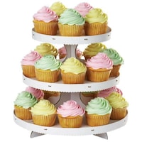 Picture of Wilton Cupcake Stand Holds 24 Cupcakes, W1512127, White, 12" x 10.5"