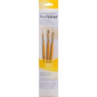Picture of Real Value Brush Set, Natural Sable, Round