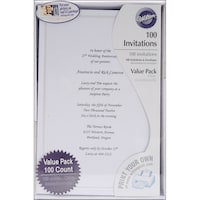 Wilton Invitation Kit Value Pack, 100 Pcs