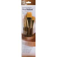 Picture of Synthetic Gold Taklon Real Value Brush Set, Pack of 4