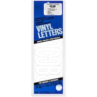Duro Permanent Adhesive Vinyl Letters, 6 Inch, White
