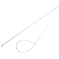Elegant Casa Teeth Grip Nylon Self Locking Cable Ties, White, Pack Of 300