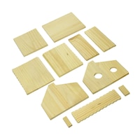 Picture of Pinepro Unfinished Wooden Bird House Kit, Duplex