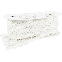 Picture of Simplicity Wrights-Simplicity Cluny Fan Lace, White, 3.5"X12yd