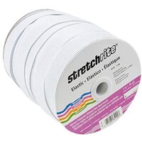 Picture of Non-Roll Ribbed Elastic, 1" x 30 Yards, White