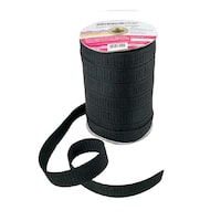 Picture of Stretchrite Flat Non-Roll Woven Polyester Elastic Spool, Black