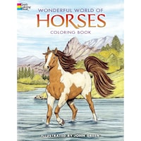 Picture of Dover Publications Wonderful World Of Horses Coloring Book