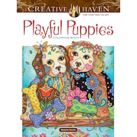 Picture of Dover Publications-Playful Puppies Coloring Book