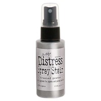 Tim Holtz Distress Spray Stains Brushed Pewter Bottles, 57ml, Silver