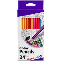 Picture of Pentel Arts Colored Pencils, Assorted Colors, Set of 24