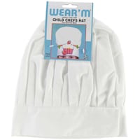 WEAR'M Design Your Own, Child Chefs Hat, White