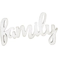 Picture of Mix The Media Wood Script Words, Family, White, Pack of 2