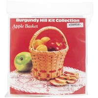 Basketry Supplies Burgundy Hill Basket Kits, Apple Basket, 6"X 6"X 9"