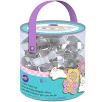 Picture of Wilton Easter Springtime Cookie Cutter Set, Flower Basket Butterfly, 18 Pcs