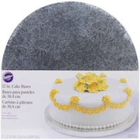 Picture of Wilton Cake Base 12" Round, Silver, Pack of 2