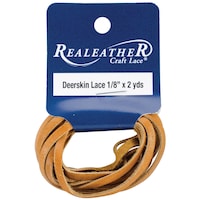 Picture of Realeather Crafts Deerskin Lace, Saddle Tan, .125"X2yd Packaged