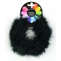 Midwest Design Marabou Feather Boa, 36 Inches, Black