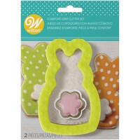 Wilton Cookie Cutter Set, Comfort Grip Bunny & Tail, Pack of 2