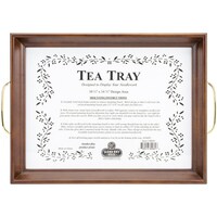Picture of Mahogany Tea Tray, 10.75" x 14.75"