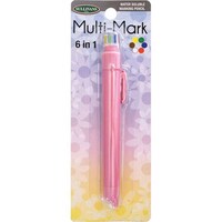 Multi, Mark 6 In 1 Water Soluable Marking Pencil, Pink