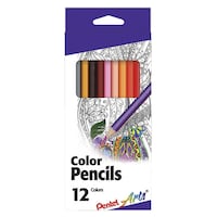 Picture of Pentel Colored Pencils, Assorted Colors, Pack of 12