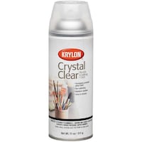 Krylon Crystal Clear Acrylic Coating Aerosol Spray, 11oz