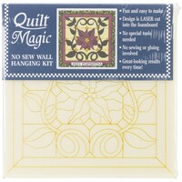 Quilt Magic No Sew Wall Hanging Kit, Christmas Poinsettia