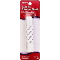 Picture of Allary Polyester Elastic, 364A, White, .5"X1.5yd