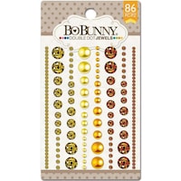 BoBunny Double Dot Jewels, Emerald, Pack of 86