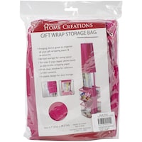 Picture of Innovative Home Creations Gift Wrap Storage Bag, Fuchsia, 12"X59"