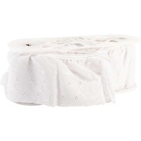 Picture of Simplicity Ruffle Eyelet Swirl Lace, White, 4"X10yd