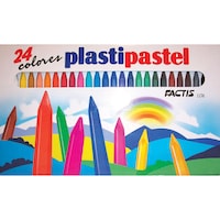 Picture of General Pencil Factis Plastipastel Crayons, Pack of 24