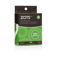Picture of Therm O Web Zots Clear Adhesive Dots 37-84, Medium 3/8"x1/64", Thick 300/Pkg