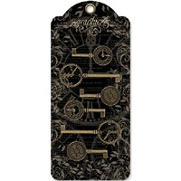 Staples Metal Clock Keys, Antique Brass, 2" x 1" To 3" x 1.125", Pack of 6